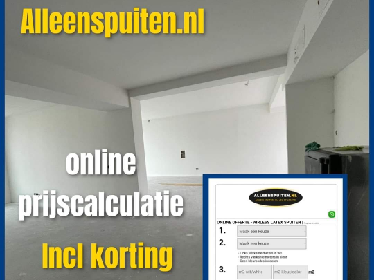 Bij Alleenspuiten.nl - Airless latex spuiten betalen met in3
